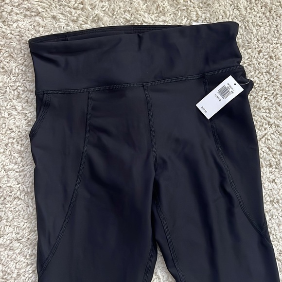 GIRLS OLD NAVY ACTIVE SIZE L 10/12 BLACK HIGH RISE LEGGINGS NWT - Picture 2 of 9